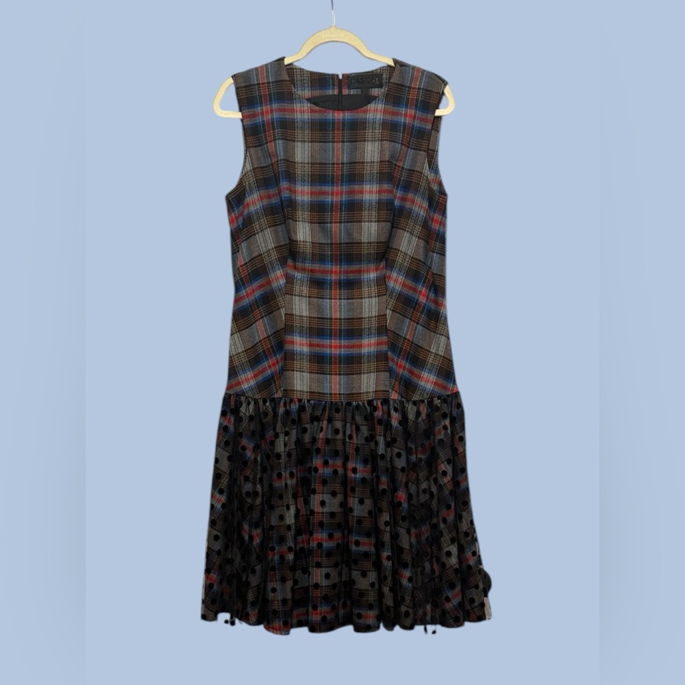 PASKAL Multicolor Plaid Dress